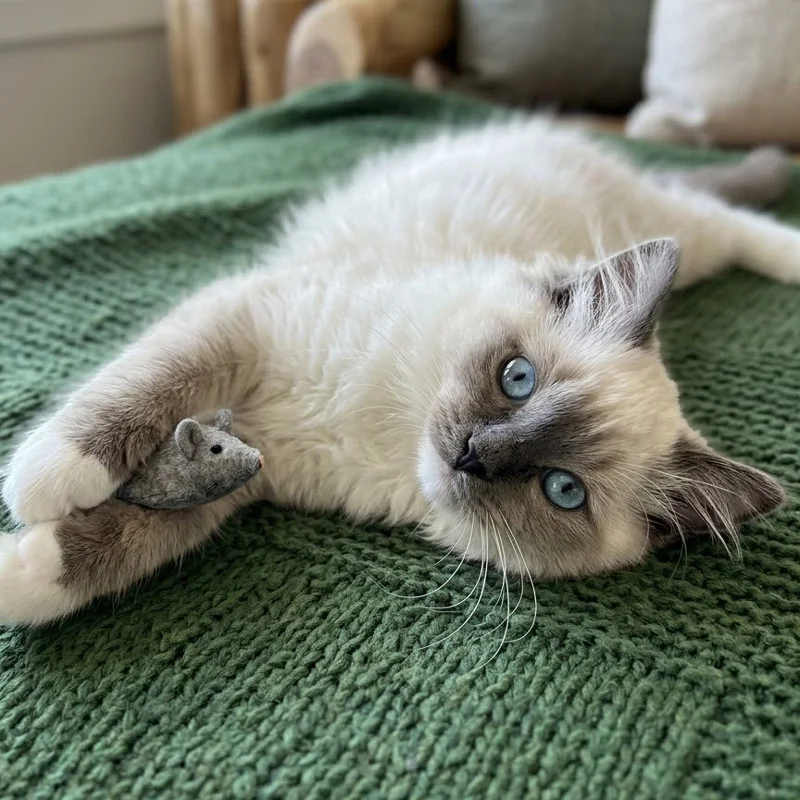 Blue mitted ragdoll színe